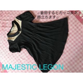 マジェスティックレゴン(MAJESTIC LEGON)のMAJESTIC LEGON／半袖ワンピース(ひざ丈ワンピース)