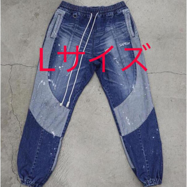 サプール SAPEur VINTAGE DENIM TRACK PANTSデニム メンズのパンツ(デニム/ジーンズ)の商品写真