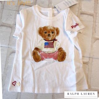 ラルフローレン(Ralph Lauren)の24m90cm   大人気　ベア　半袖　ベビー　ラルフローレン  ギフト　女の子(Tシャツ/カットソー)