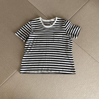 ムジルシリョウヒン(MUJI (無印良品))のボーダーシャツ　XL(Tシャツ/カットソー(半袖/袖なし))