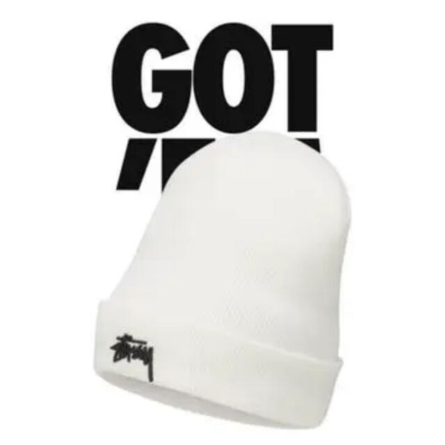 NIKE(ナイキ)のStussy × Nike NRG Cuffed Beanie "White" メンズの帽子(ニット帽/ビーニー)の商品写真