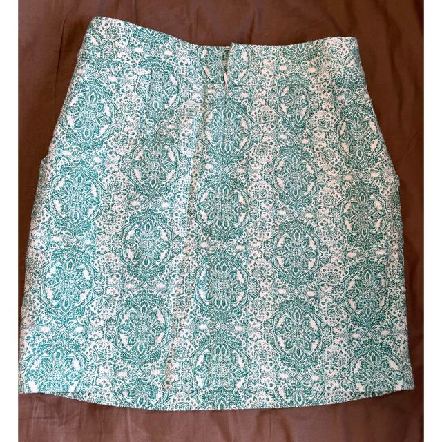 Adam et Rope'(アダムエロぺ)のアダムエロペ　ダマスク柄　エスニック柄　サマースカート レディースのスカート(ひざ丈スカート)の商品写真