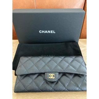 シャネル(CHANEL)の未使用品☆CHANEL キャビアスキン　長財布(財布)