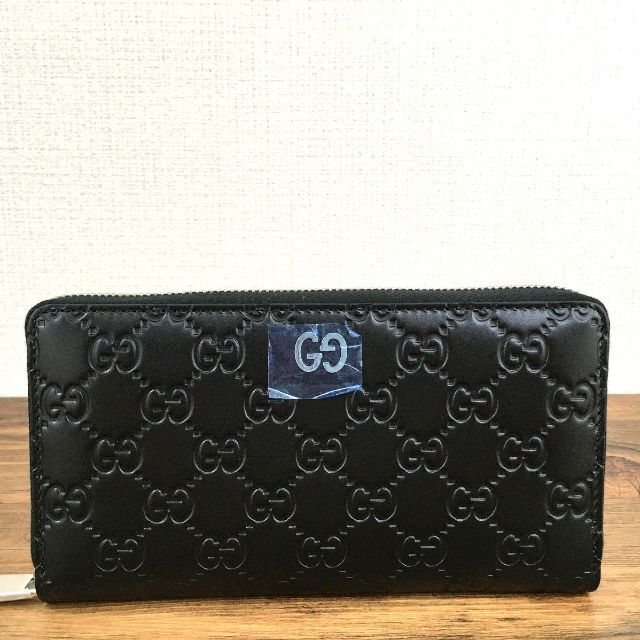 未使用品 長財布 473928 ブラック グッチシマ 134 1