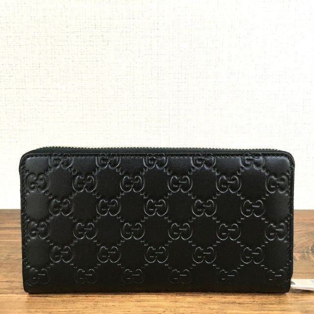 未使用品 長財布 473928 ブラック グッチシマ 134 4