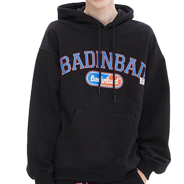 【  BAD IN BAD 】 正規品 COLLEGE LOGO HOODIE