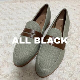 ローズバッド(ROSE BUD)の【新品未使用】ALL BLACK オールブラック ローファー シューズ(ローファー/革靴)