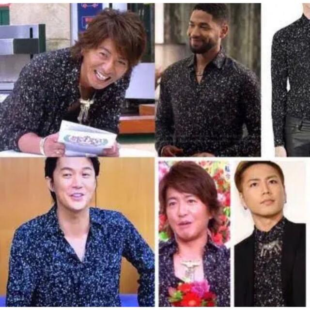 サンローラン スプラッターシャツ キムタク等有名人多数着用。 | www
