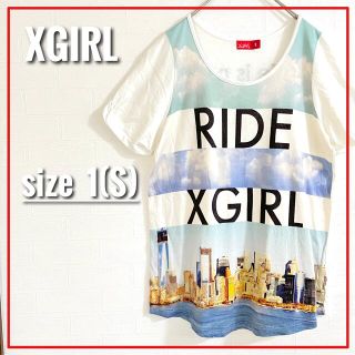 エックスガール(X-girl)のXGIRL Tシャツ チュニック タンクトップレイヤード風 裾ラウンド ゆるダボ(Tシャツ(半袖/袖なし))