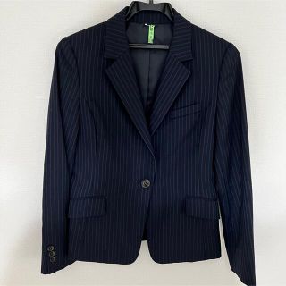 ユナイテッドアローズグリーンレーベルリラクシング(UNITED ARROWS green label relaxing)のストライプ スーツ ジャケット38＆パンツ40セット(スーツ)