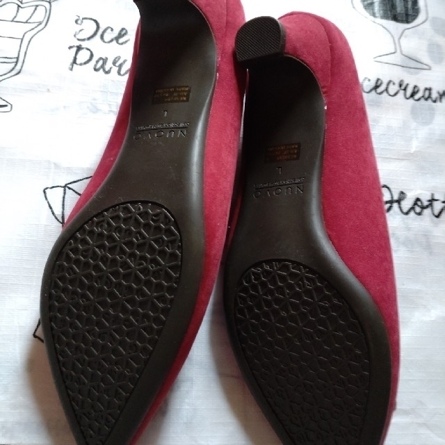 靴 パンプス レッド レディースの靴/シューズ(ハイヒール/パンプス)の商品写真