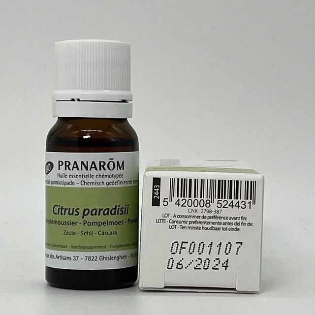 PRANAROM(プラナロム)のプラナロム グレープフルーツ BIO 10ml 精油 PRANAROM コスメ/美容のリラクゼーション(エッセンシャルオイル（精油）)の商品写真