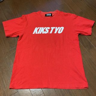 キックスティーワイオー(KIKS TYO)のKIKS TYO キックスティーワイオー メンズ Tシャツ L 赤(Tシャツ/カットソー(半袖/袖なし))