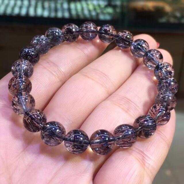 予約】 【高級】フラワー パープルルチル ブレスレット8.3mm スーパー ...