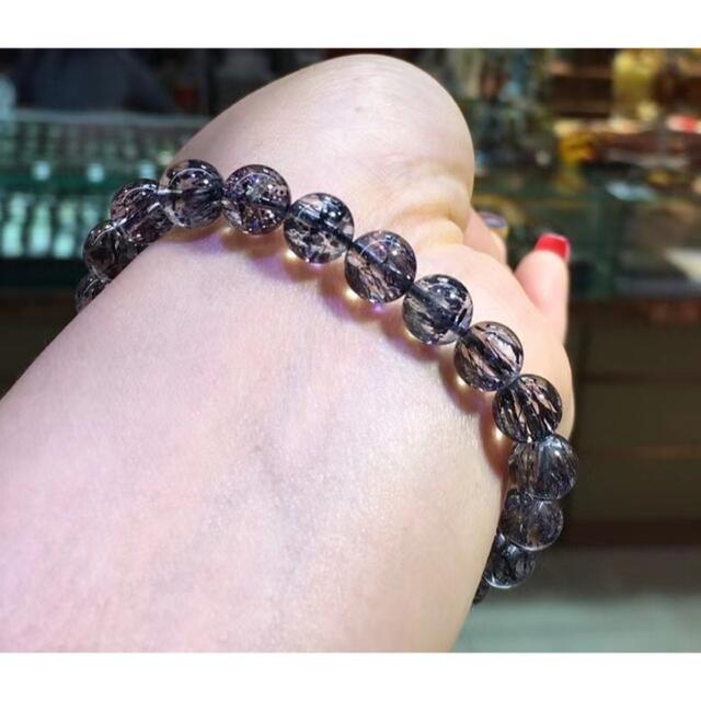 予約】 【高級】フラワー パープルルチル ブレスレット8.3mm スーパー ...