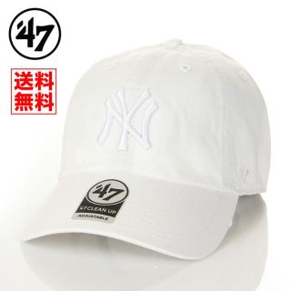 フォーティセブン(47 Brand)の【新品】47BRAND キャップ NY ヤンキース 帽子 白 レディース メンズ(キャップ)