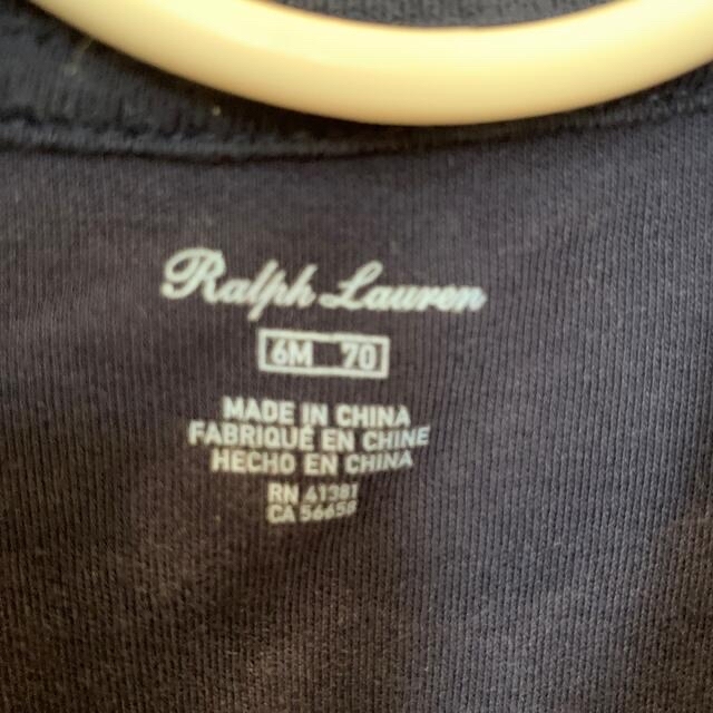 POLO RALPH LAUREN(ポロラルフローレン)のラルフローレン　70 長袖ロンパース キッズ/ベビー/マタニティのベビー服(~85cm)(カバーオール)の商品写真