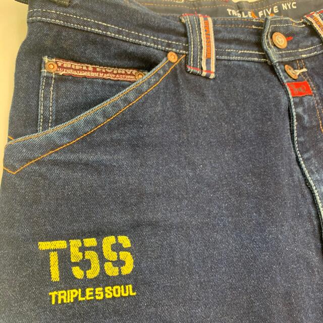 【triple five soul】ハーフデニム　T5S