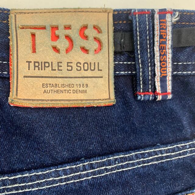 【triple five soul】ハーフデニム　T5S