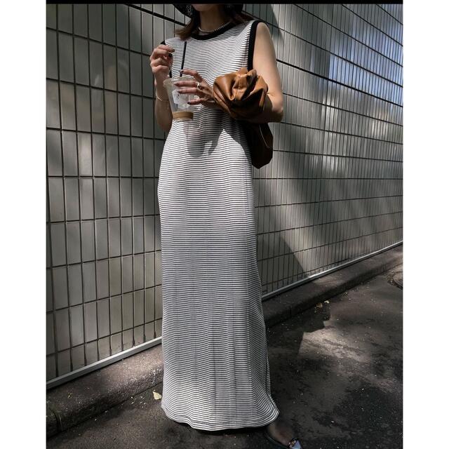 Ameri VINTAGE(アメリヴィンテージ)の【最終価格】MEDI AMERI × MILLER RELAX DRESS  レディースのワンピース(ロングワンピース/マキシワンピース)の商品写真