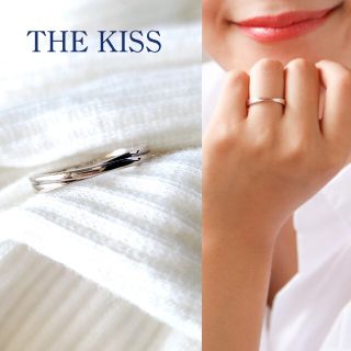 ザキッス(THE KISS)のTHE KISS/ピンクシルバー クロスデザインリング 指輪 9号(リング(指輪))