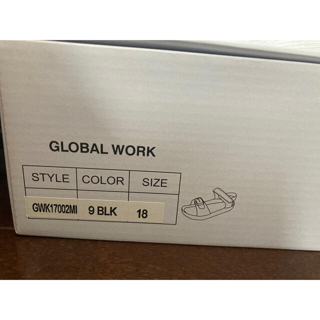 GLOBAL WORK(グローバルワーク)のグローバルワーク　サンダル　18センチ キッズ/ベビー/マタニティのキッズ靴/シューズ(15cm~)(サンダル)の商品写真