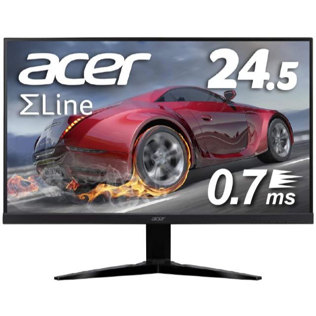 Acer(エイサー)の【送料込 発送早め】Acer 24.5インチ ゲーミングモニター KG251 スマホ/家電/カメラのPC/タブレット(ディスプレイ)の商品写真