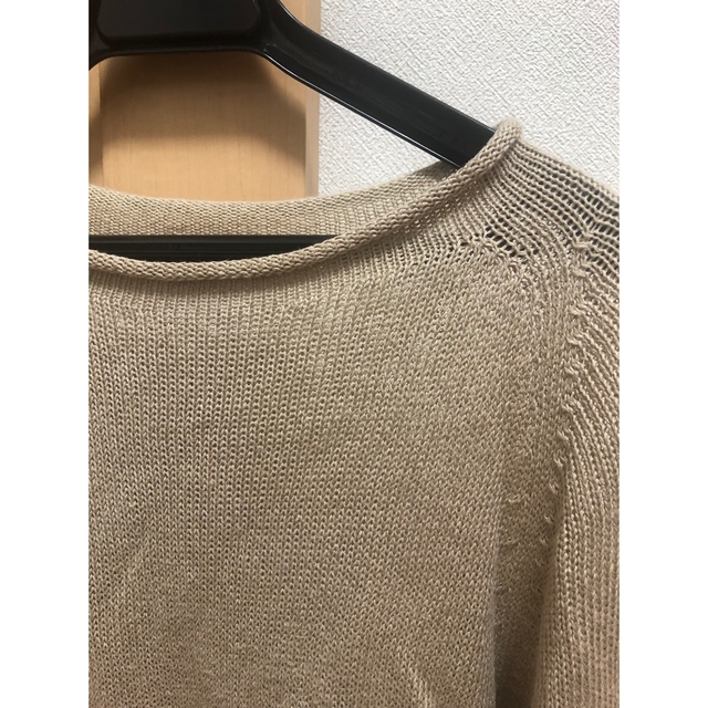 MARGARET HOWELL 美品マーガレットハウエル 麻ニット グレージュ