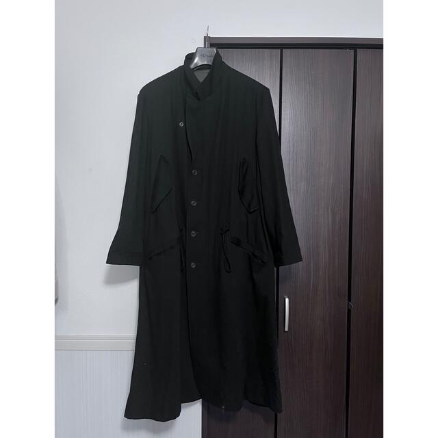 OS4931■Yohji Yamamoto/ヨウジヤマモト■光沢アシメコート