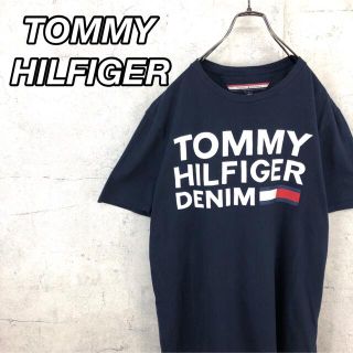 トミーヒルフィガー(TOMMY HILFIGER)の希少 90s トミーヒルフィガー Tシャツ ビッグプリント 刺繍ロゴ(Tシャツ/カットソー(半袖/袖なし))