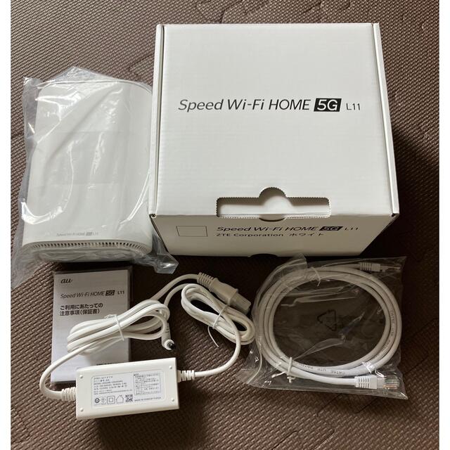 Speed Wi-Fi HOME 5G L11 ホワイトPC/タブレット