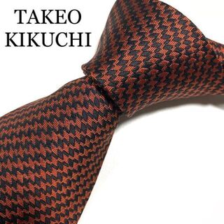 タケオキクチ(TAKEO KIKUCHI)のネクタイ　タケオキクチ　変形ストライプ　シルク(ネクタイ)