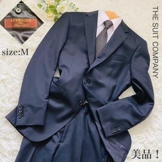 スーツカンパニー(THE SUIT COMPANY)の【美品】ザスーツカンパニー　メンズスーツ　セットアップ　ブラック　シングル　M(セットアップ)