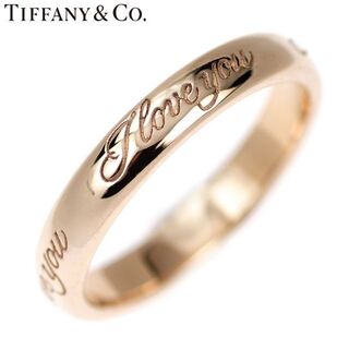ティファニー(Tiffany & Co.)のティファニー K18PG リング ノーツ アイラブユー(リング(指輪))
