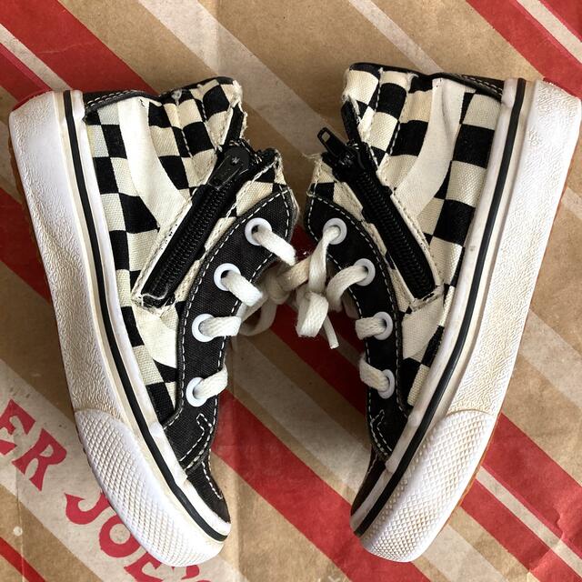 VANS(ヴァンズ)のキッズ　VANS ハイカット　スニーカー　15cm キッズ/ベビー/マタニティのキッズ靴/シューズ(15cm~)(スニーカー)の商品写真