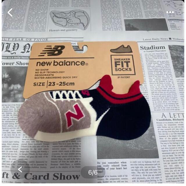 New Balance(ニューバランス)の新品レディース★23㎝〜25㎝★ニューバランス★ スニーカー6足セット レディースのレッグウェア(ソックス)の商品写真