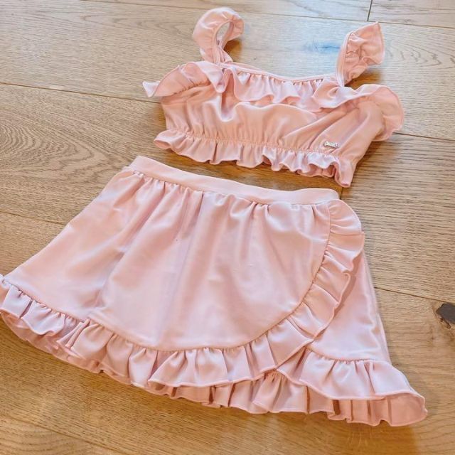 TOCCA(トッカ)の新品　トッカバンビーニ　水着　ピンク　帽子　セット　80　S キッズ/ベビー/マタニティのベビー服(~85cm)(水着)の商品写真