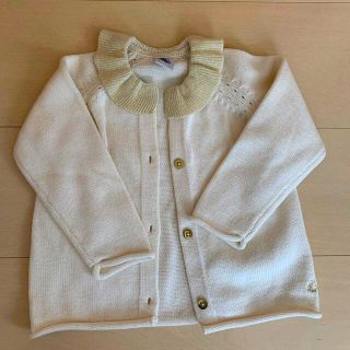 プチバトー(PETIT BATEAU)の【美品】プチバトー　カーディガン　ベビー　PETIT BATEAU(カーディガン/ボレロ)