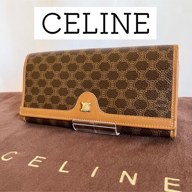 CELINE セリーヌ 長財布 がま口 マカダム