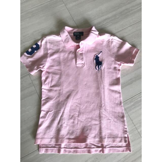 Ralph Lauren(ラルフローレン)のラルフローレン ポロシャツ 120 ビッグポニー　ピンク　シャツ　女の子　半袖 キッズ/ベビー/マタニティのキッズ服女の子用(90cm~)(Tシャツ/カットソー)の商品写真