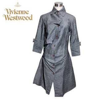 Vivienne Westwood - ヴィヴィアンウエストウッド 変形 ロング シャツ ワンピース