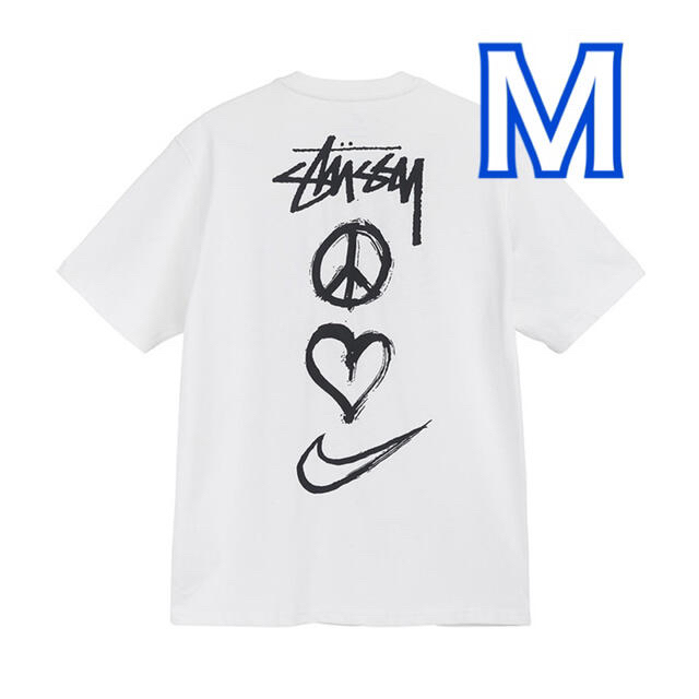 Nike Stussy ピース ラブ スウォッシュ Tシャツ - Tシャツ/カットソー ...