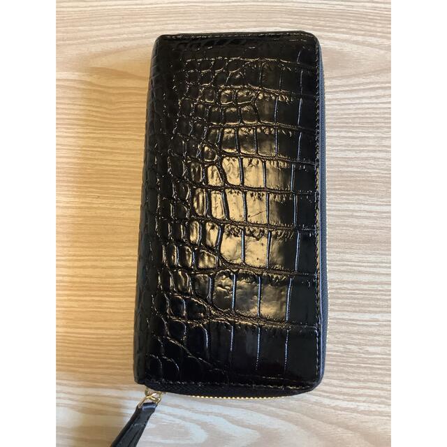本物 新品 》 クロコダイル クロコ 鰐 男女兼用 長財布 ブラック 62