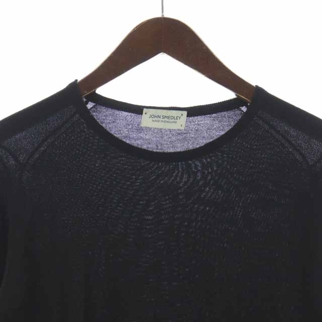 JOHN SMEDLEY(ジョンスメドレー)のジョンスメドレー JOHN SMEDLEY ニット セーター 薄手 長袖 S 黒 メンズのトップス(ニット/セーター)の商品写真
