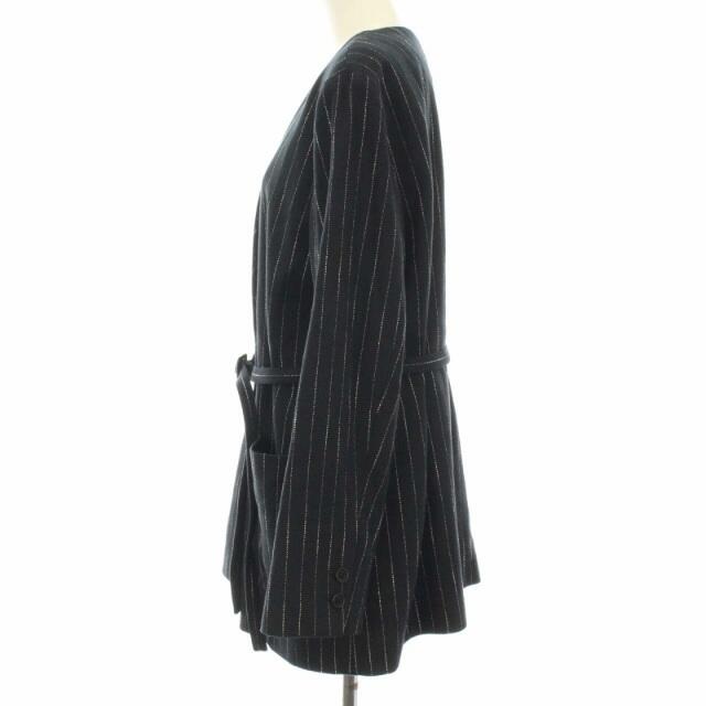 INDIVI(インディヴィ)のインディヴィ フォーマル スーツ セットアップ ストライプ 13 LL 黒 レディースのフォーマル/ドレス(礼服/喪服)の商品写真