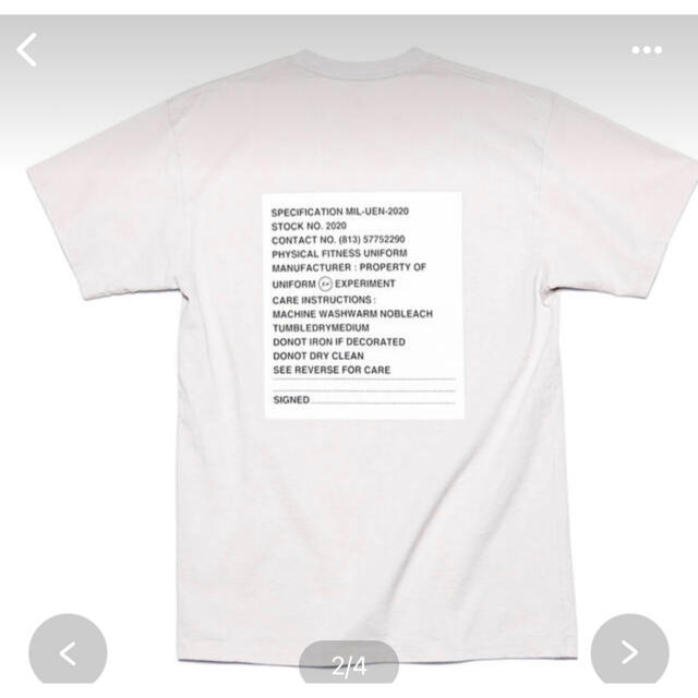 uniform experiment(ユニフォームエクスペリメント)のuniform experiment  PHYSICAL  TEE  メンズのトップス(Tシャツ/カットソー(半袖/袖なし))の商品写真