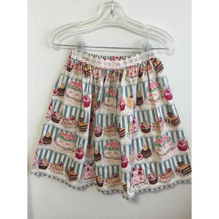 シャーリーテンプル(Shirley Temple)のシャーリーテンプル♪ケーキ柄スカート160(スカート)
