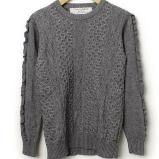 ユナイテッドアローズ(UNITED ARROWS)のgreen label relaxing  グレーウールニット(ニット/セーター)