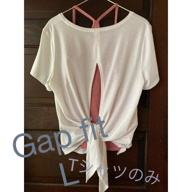 GAL FIT(ギャルフィット)のGap fit バックスリットタイ　Tシャツ　L スポーツ/アウトドアのトレーニング/エクササイズ(ヨガ)の商品写真