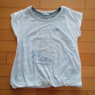 イオン(AEON)の150cm 女児　2枚重ね　デザインカットソー(Tシャツ/カットソー)